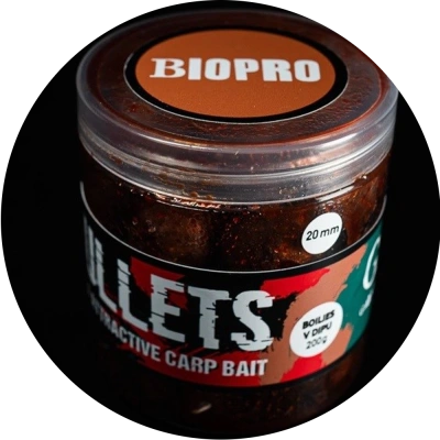 G.b.u. dipované boilies bullets biopro 200 g - 24 mm