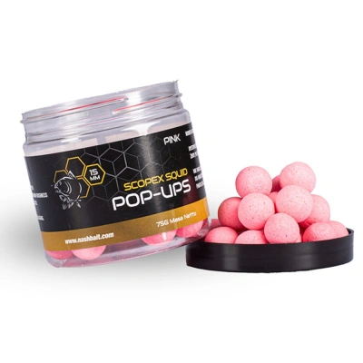 Nash Plovoucí Boilie Scopex Squid Pop Ups - 12mm Pink