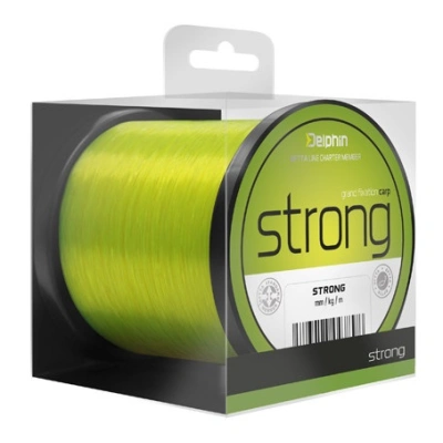 Delphin vlasec strong carp fluo žlutá 600 m-průměr 0,32 mm / nosnost 19,4 lb