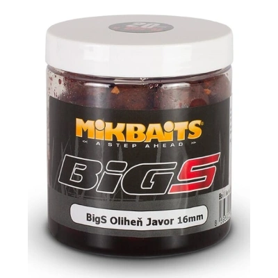 Mikbaits boilies v dipu bigs oliheň javor 250 ml-16mm