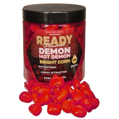 Starbaits kukuřice ready seeds bright corn 250 ml - hot demon