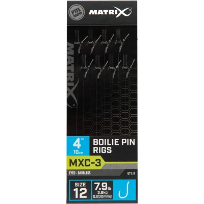 Matrix návazec mxc-3 boilie pin rigs barbless 10 cm - size 16 0,165 mm